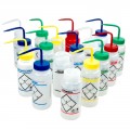Labeled Lab Wash Bottles
